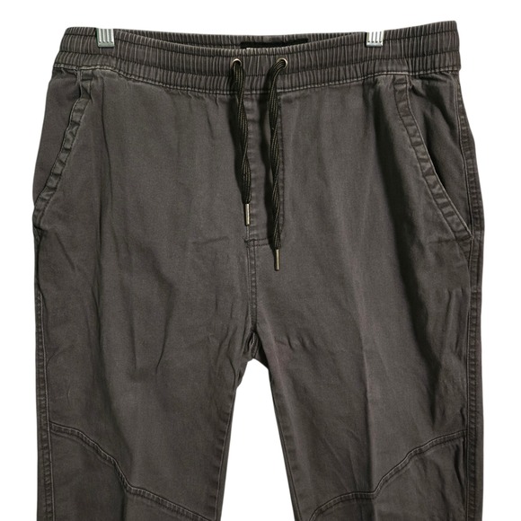 Iron Co Mens Jogger Pants Elastic Waist Drawstring Cargo Style Gray Size M 32 34 - Picture 2 of 12